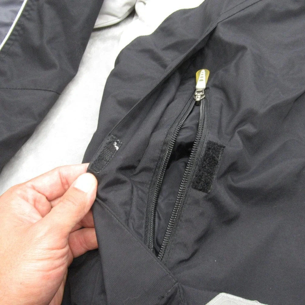 Columbia Jacket Mens XL Black Interchange Vertex Removable Liner Waterproof 3in1
